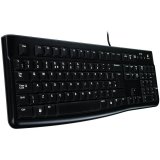 LOGITECH K120 Corded Keyboard - BLACK - USB - RUS - B2B