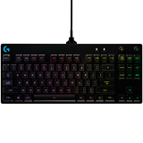 LOGITECH G PRO TKL Corded Mechanical Gaming Keyboard - BLACK - RUS - USB - CLICKY